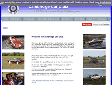 Tablet Screenshot of cambridgecarclub.co.uk